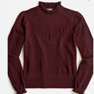 J. Crew RETAIL Cashmere pointelle mockneck sweater